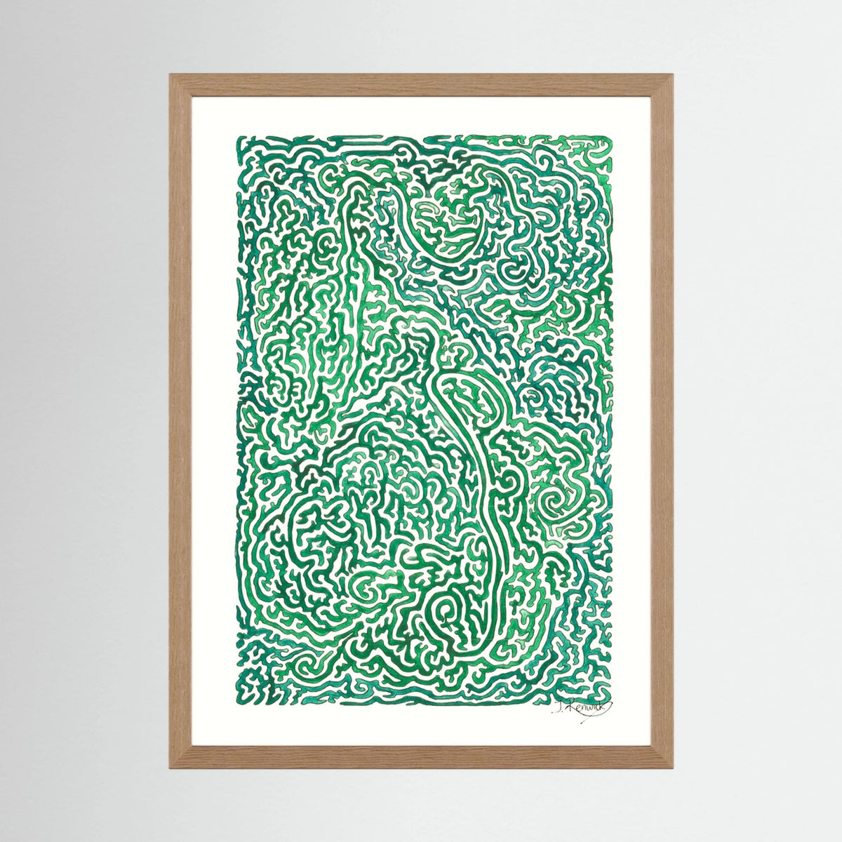 Journey of Imperfections, green moss - no. 948