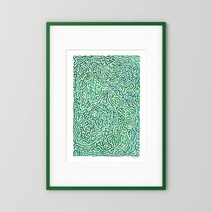 Journey of Imperfections - green moss