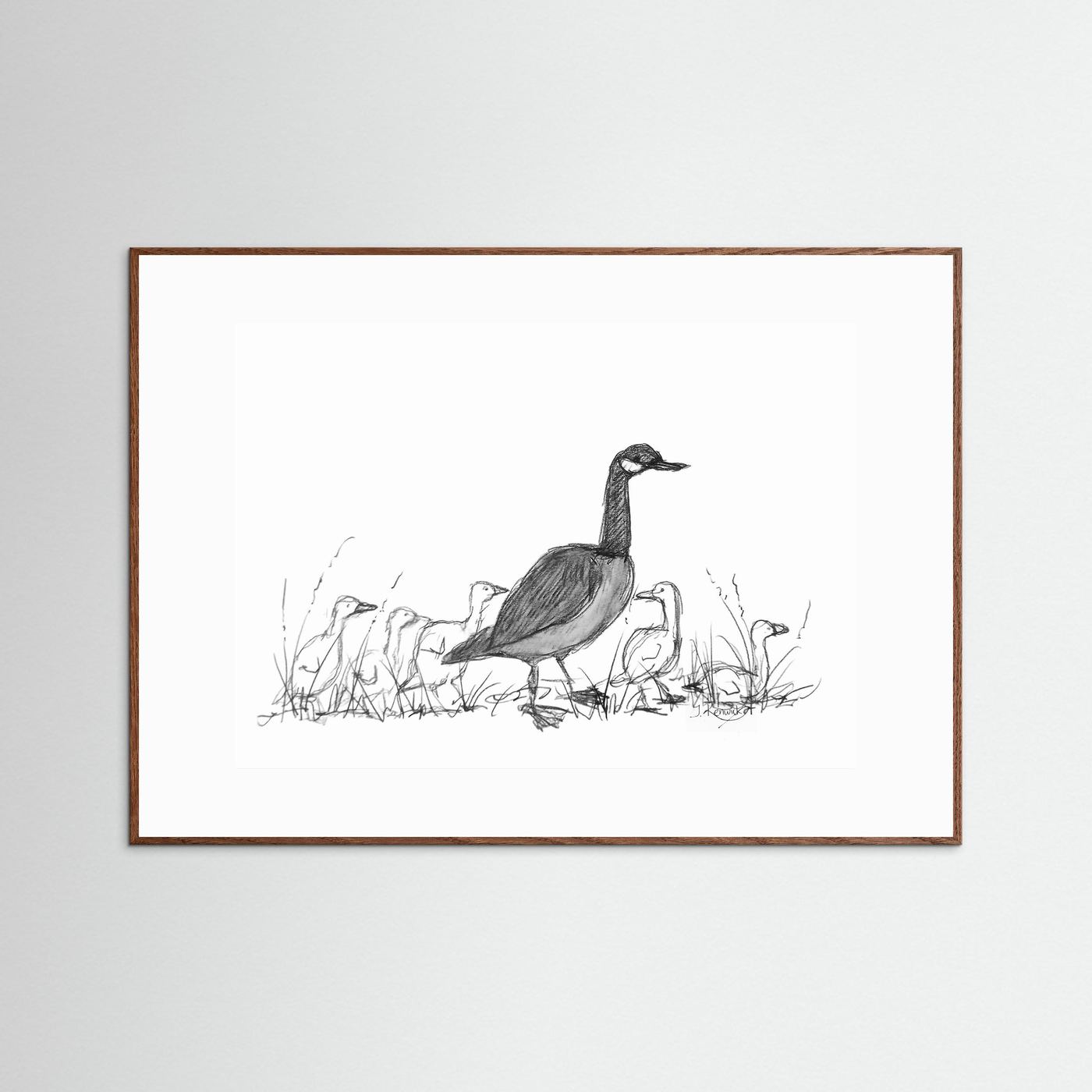 Canada Goose with Goslings - no. 573
