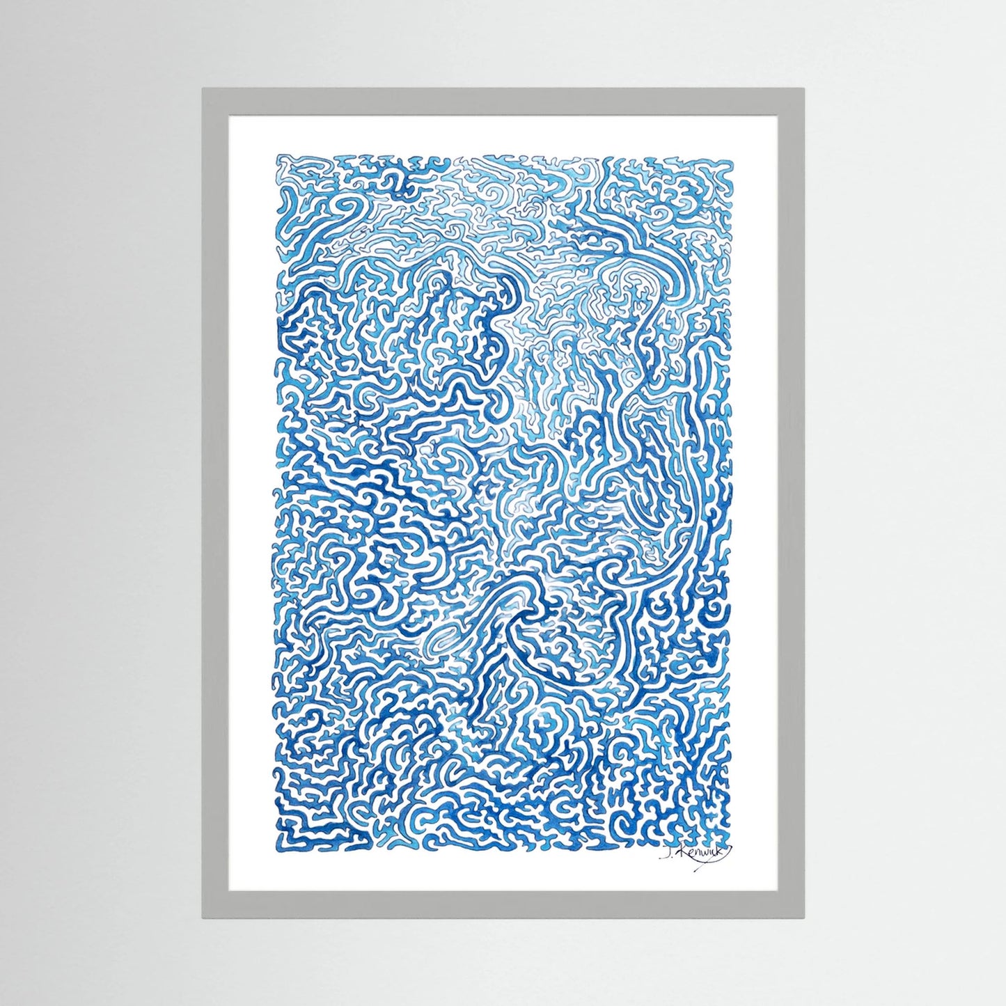 Journey of Imperfections, blue lichen - no. 920