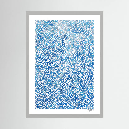 Journey of Imperfections, blue lichen - no. 920