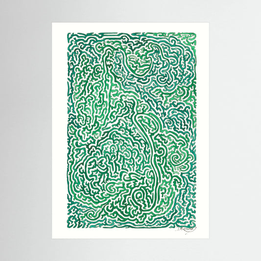 Journey of Imperfections, green moss - no. 948