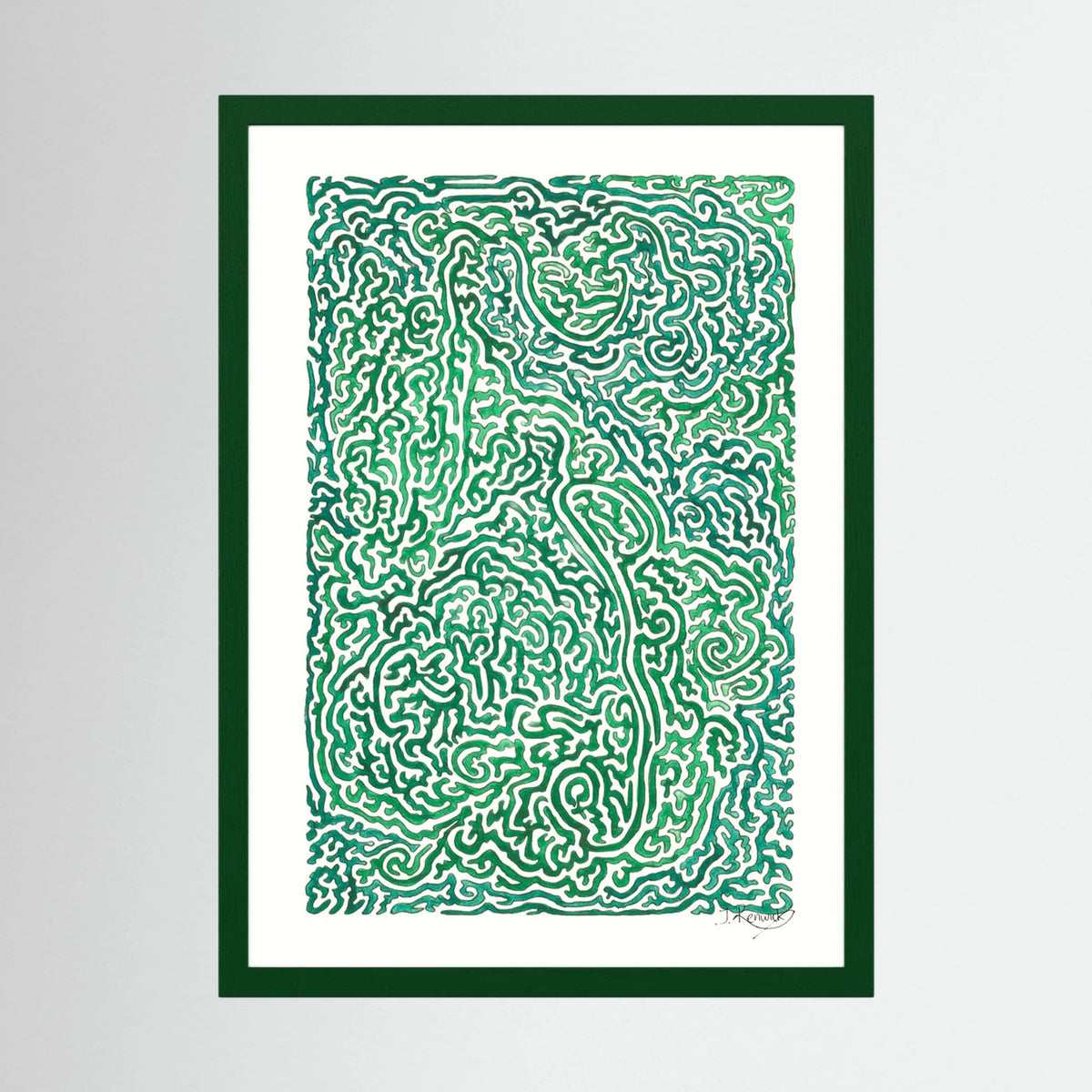 Journey of Imperfections, green moss - no. 948