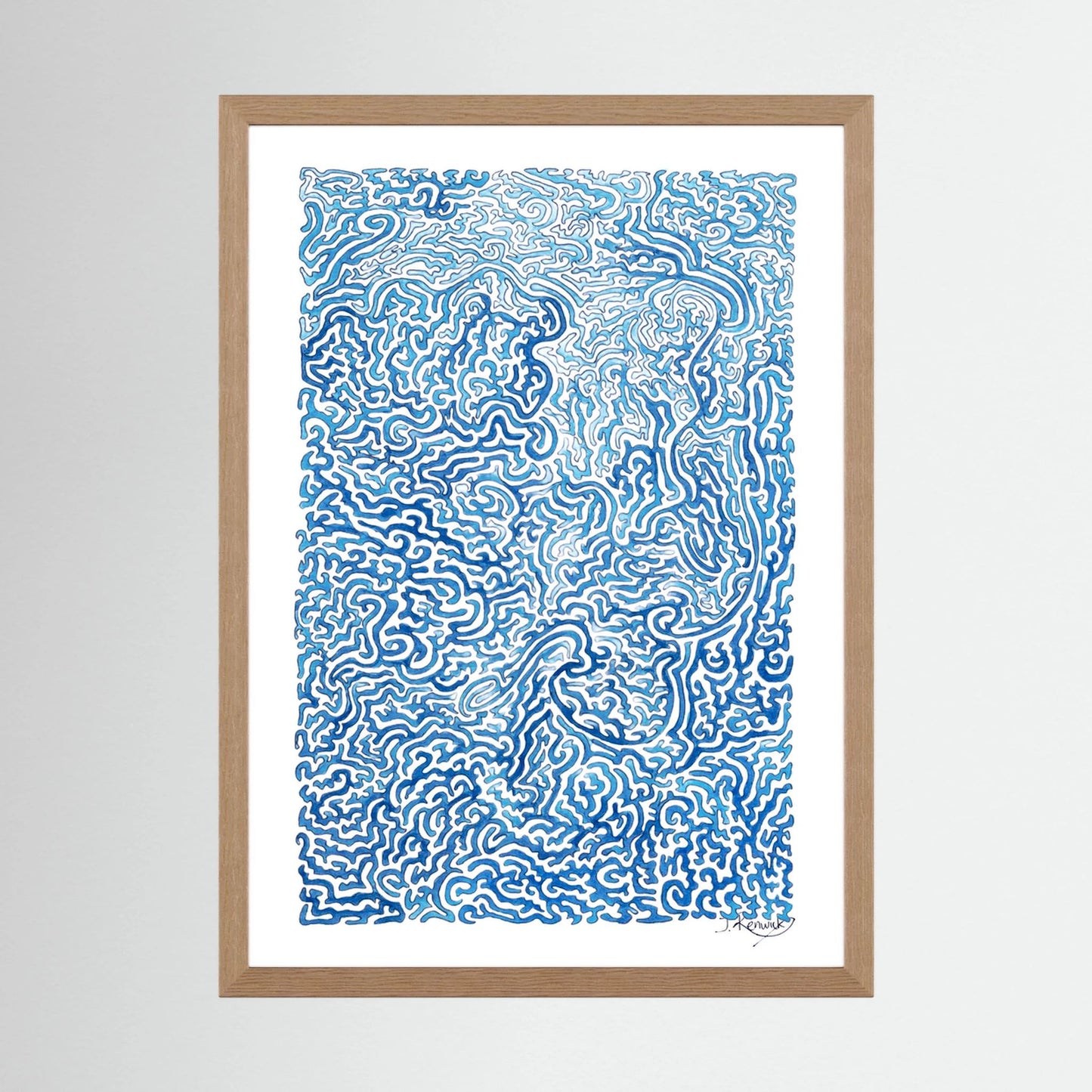 Journey of Imperfections, blue lichen - no. 920
