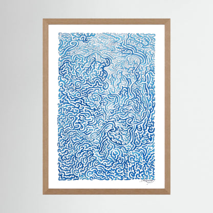 Journey of Imperfections, blue lichen - no. 920