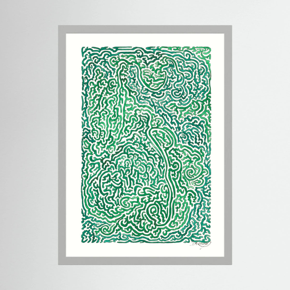 Journey of Imperfections, green moss - no. 948