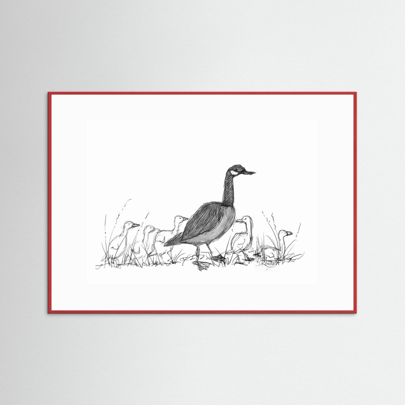 Canada Goose with Goslings - no. 573