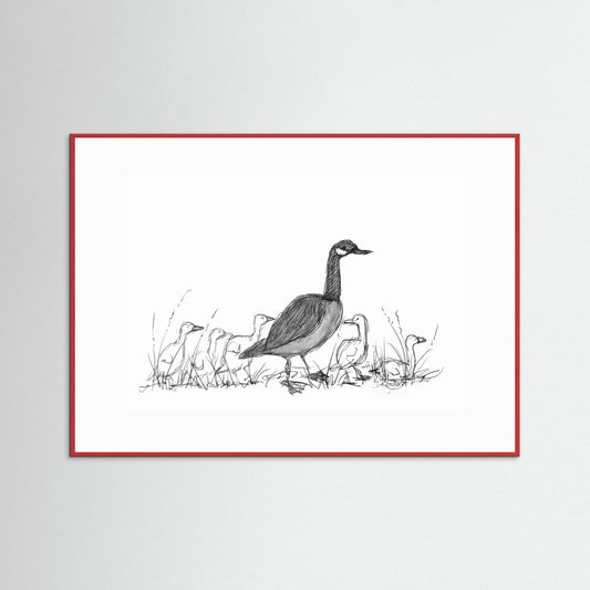 Canada Goose with Goslings - no. 573