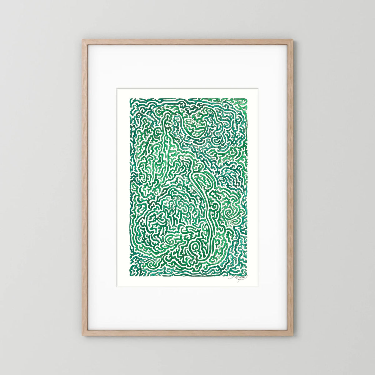 Journey of Imperfections, green moss - no. 948