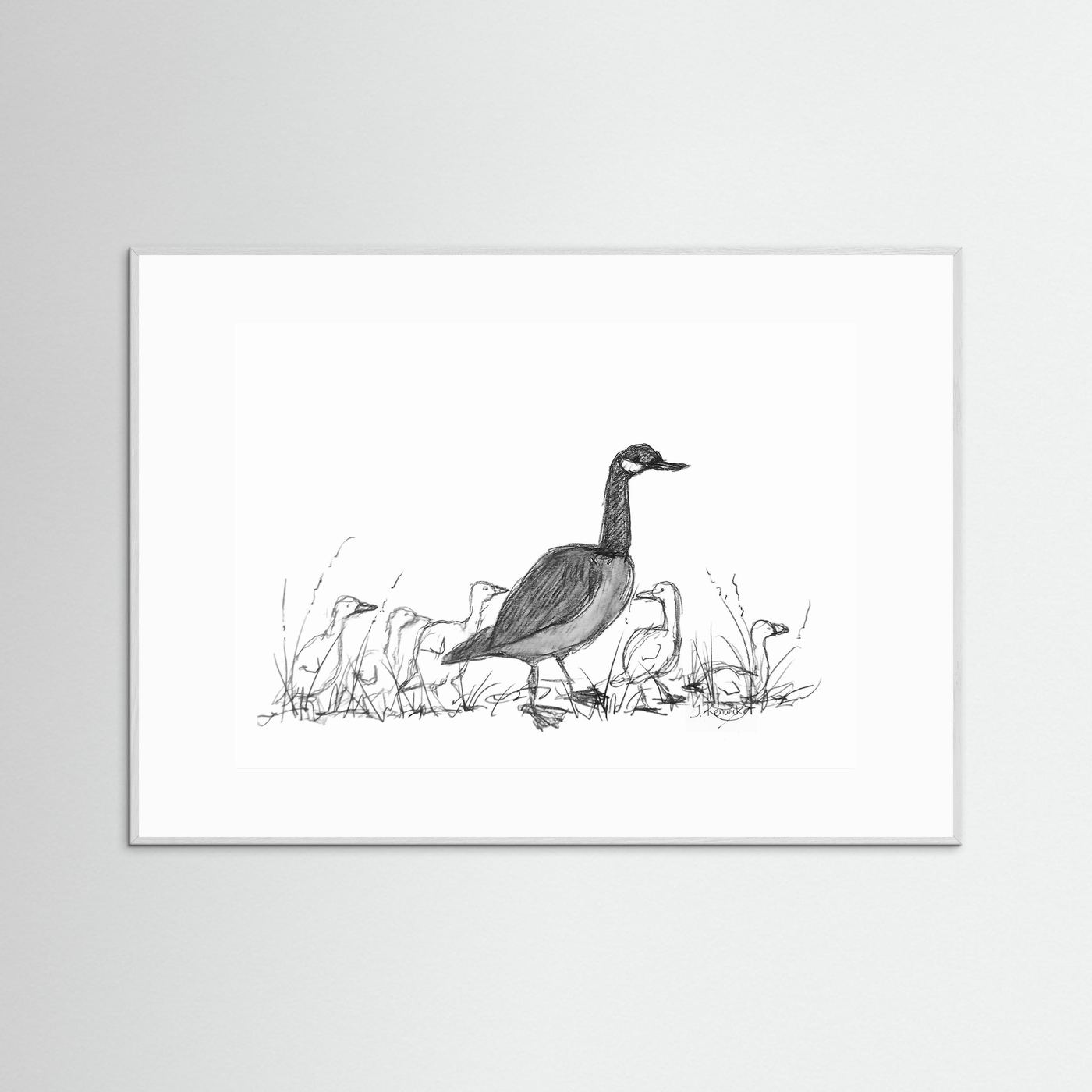Canada Goose with Goslings - no. 573