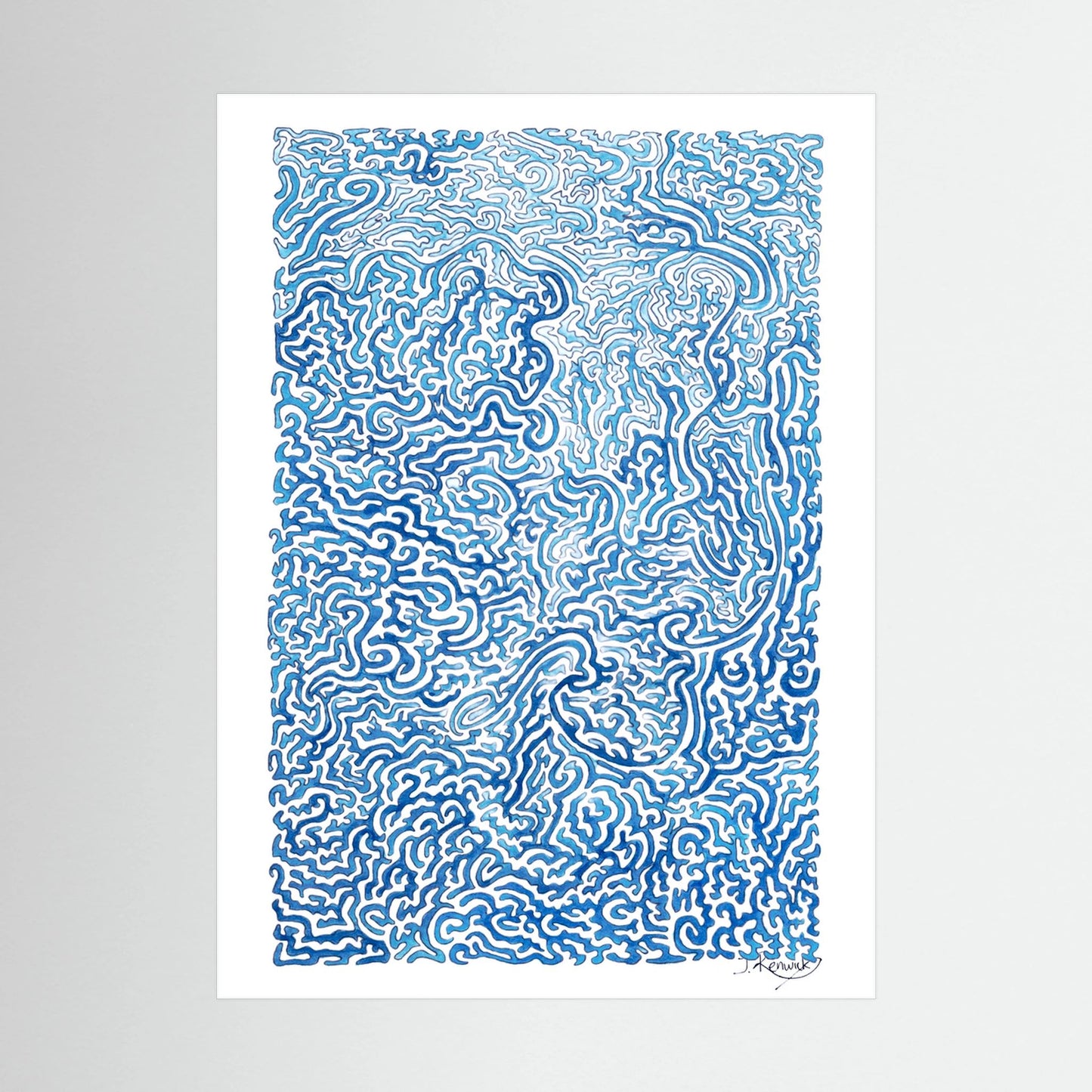 Journey of Imperfections, blue lichen - no. 920