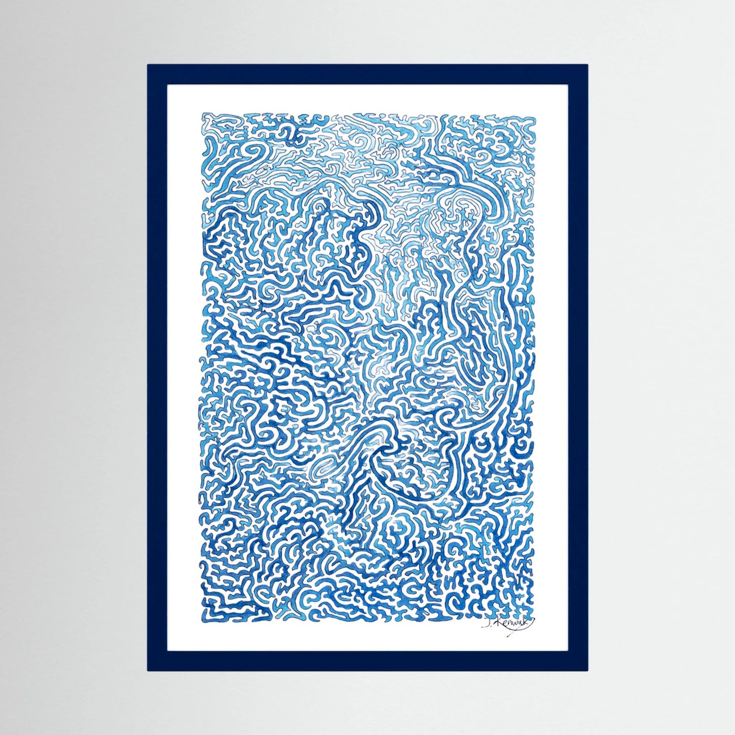 Journey of Imperfections, blue lichen - no. 920