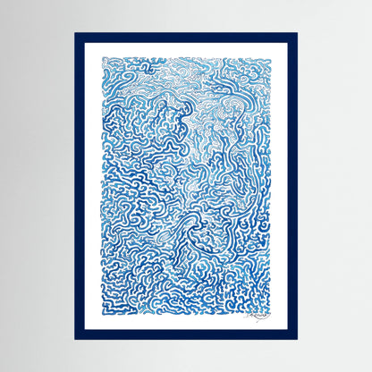Journey of Imperfections, blue lichen - no. 920